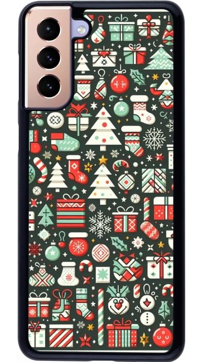 Samsung Galaxy S21+ 5G Case Hülle - Weihnachten 2023 Flachmuster