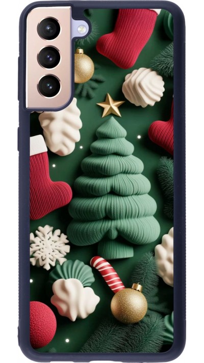 Samsung Galaxy S21+ 5G Case Hülle - Silikon schwarz Christmas 25 Christmas textiles