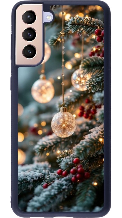Samsung Galaxy S21+ 5G Case Hülle - Silikon schwarz Christmas 25 Xmas Decorated Tree
