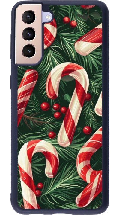 Samsung Galaxy S21+ 5G Case Hülle - Silikon schwarz Christmas 25 Xmas Stick