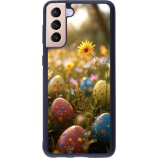 Samsung Galaxy S21+ 5G Case Hülle - Silikon schwarz Easter 2026 Decorated eggs