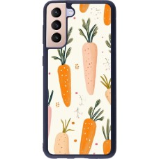 Samsung Galaxy S21+ 5G Case Hülle - Silikon schwarz Easter 2026 Illustration carrots