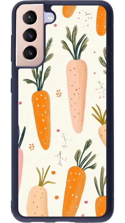 Samsung Galaxy S21+ 5G Case Hülle - Silikon schwarz Easter 2026 Illustration carrots