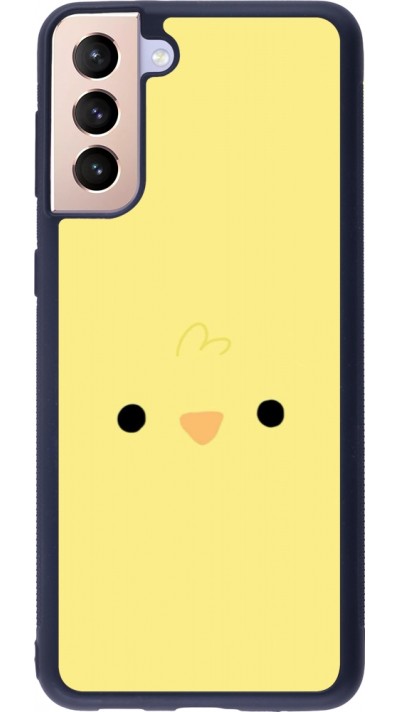 Samsung Galaxy S21+ 5G Case Hülle - Silikon schwarz Easter 2026 Little chicken