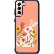 Samsung Galaxy S21+ 5G Case Hülle - Silikon schwarz Easter 2026 Rabbit collage