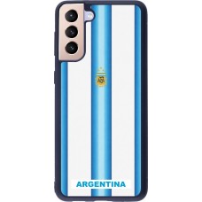 Samsung Galaxy S21+ 5G Case Hülle - Silikon schwarz Argentinien 2026 personalisierbares Fussballtrikot