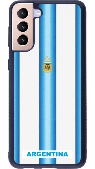 Samsung Galaxy S21+ 5G Case Hülle - Silikon schwarz Argentinien 2026 personalisierbares Fussballtrikot