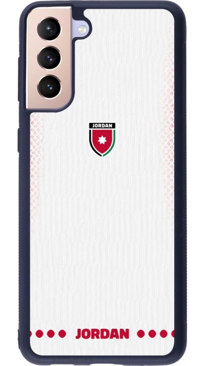 Samsung Galaxy S21+ 5G Case Hülle - Silikon schwarz Jordanien 2026 personalisierbares Fussballtrikot