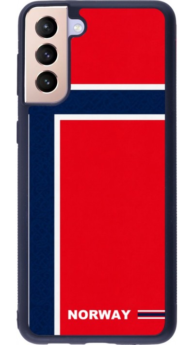 Samsung Galaxy S21+ 5G Case Hülle - Silikon schwarz Norwegen 2026 personalisierbares Fussballtrikot