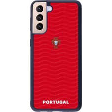 Samsung Galaxy S21+ 5G Case Hülle - Silikon schwarz Portugal 2026 personalisierbares Fussballtrikot