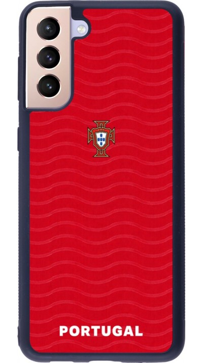 Samsung Galaxy S21+ 5G Case Hülle - Silikon schwarz Portugal 2026 personalisierbares Fussballtrikot