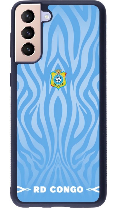 Samsung Galaxy S21+ 5G Case Hülle - Silikon schwarz Demokratische Republik Kongo 2026 personalisierbares Fussballtrikot