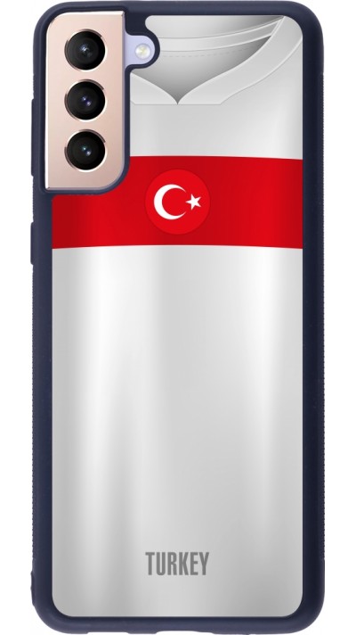 Samsung Galaxy S21+ 5G Case Hülle - Silikon schwarz Türkei personalisierbares Fussballtrikot