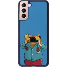 Samsung Galaxy S21+ 5G Case Hülle - Silikon schwarz Frog with camera DTMF