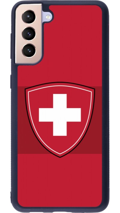 Samsung Galaxy S21+ 5G Case Hülle - Silikon schwarz Hockey World Championship Ecusson Suisse