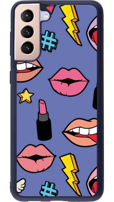 Samsung Galaxy S21+ 5G Case Hülle - Silikon schwarz Lips and lipgloss