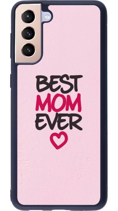 Samsung Galaxy S21+ 5G Case Hülle - Silikon schwarz Mom 2023 best Mom ever pink