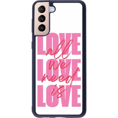 Samsung Galaxy S21+ 5G Case Hülle - Silikon schwarz Saint Valentines Day 26 Love all we need is