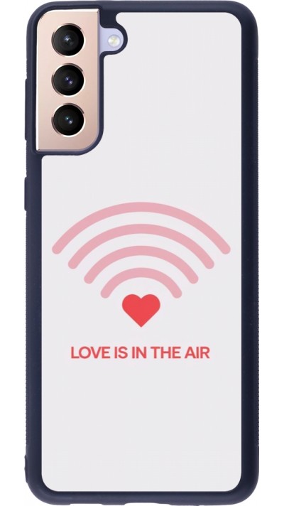 Coque Samsung Galaxy S21+ 5G - Silicone rigide noir Saint Valentines Day 26 Love is in the air