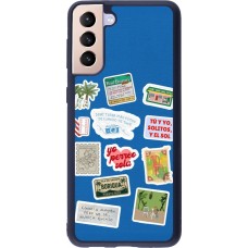 Samsung Galaxy S21+ 5G Case Hülle - Silikon schwarz Seals of the Dominican Republic DTMF