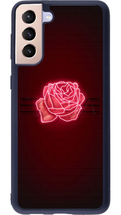 Samsung Galaxy S21+ 5G Case Hülle - Silikon schwarz Spring 23 neon rose