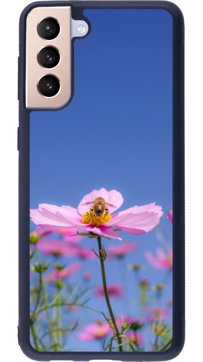 Coque Samsung Galaxy S21+ 5G - Silicone rigide noir Bee on a flower Spring 2026