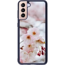 Samsung Galaxy S21+ 5G Case Hülle - Silikon schwarz Cherry tree Spring 2026