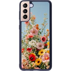 Samsung Galaxy S21+ 5G Case Hülle - Silikon schwarz Spring flowers Spring 2026