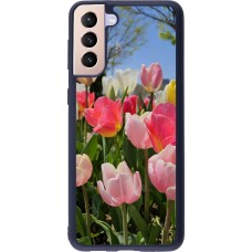 Samsung Galaxy S21+ 5G Case Hülle - Silikon schwarz Tulips Spring 2026
