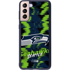 Samsung Galaxy S21+ 5G Case Hülle - Silikon schwarz Super Bowl 26 Seattle 2