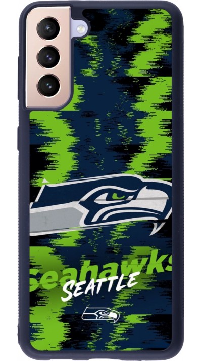 Samsung Galaxy S21+ 5G Case Hülle - Silikon schwarz Super Bowl 26 Seattle 2