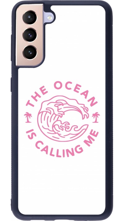Samsung Galaxy S21+ 5G Case Hülle - Silikon schwarz The Ocean is calling me