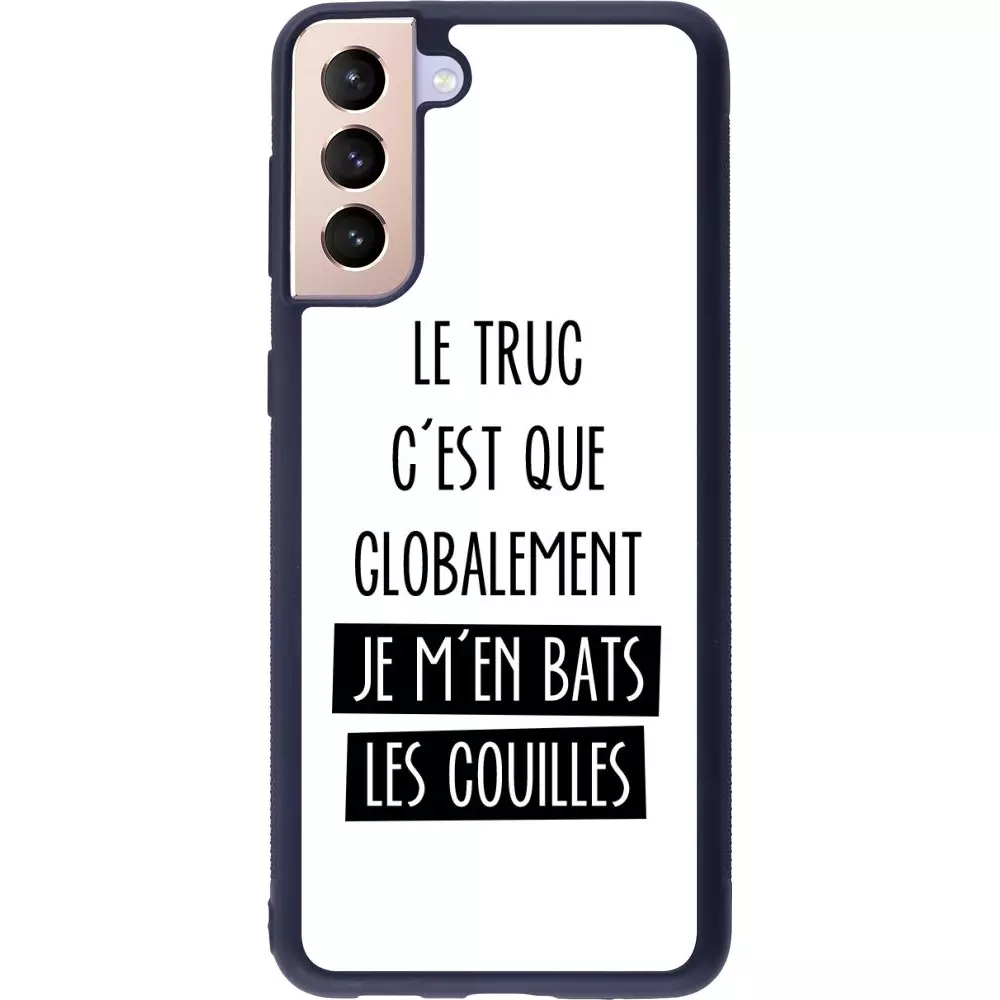 Hülle Samsung Galaxy S21+ 5G - Silikon schwarz Le truc globalement bats les couilles