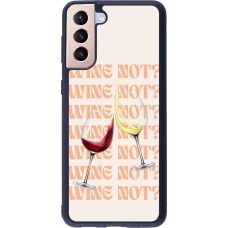 Samsung Galaxy S21+ 5G Case Hülle - Silikon schwarz Wine not