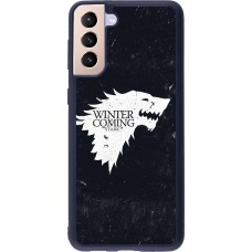 Samsung Galaxy S21+ 5G Case Hülle - Silikon schwarz Winter is coming Stark