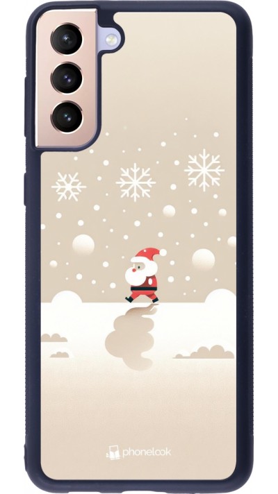 Samsung Galaxy S21+ 5G Case Hülle - Silikon schwarz Weihnachten 2023 Minimalistischer Weihnachtsmann