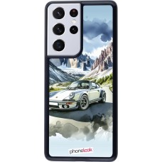 Samsung Galaxy S21 Ultra 5G Case Hülle - Porsche 911 Berg Aquarell