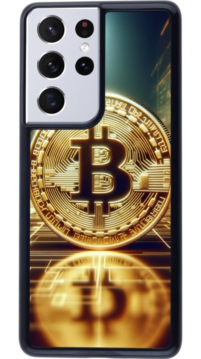 Samsung Galaxy S21 Ultra 5G Case Hülle - Bitcoin Stehen