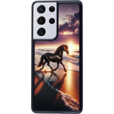 Samsung Galaxy S21 Ultra 5G Case Hülle - Pferd majestätisch Strand