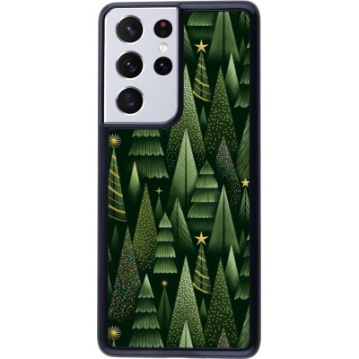 Samsung Galaxy S21 Ultra 5G Case Hülle - Christmas 25 Pattern Xmas Tree