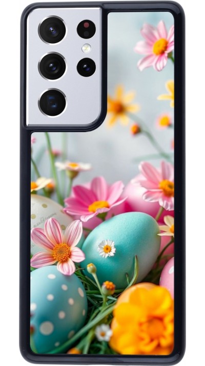 Samsung Galaxy S21 Ultra 5G Case Hülle - Easter 2026 Eggs with flowers