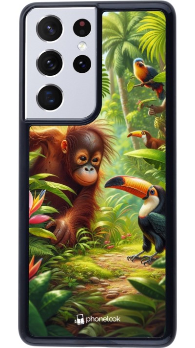 Samsung Galaxy S21 Ultra 5G Case Hülle - Tropischer Dschungel Tayrona