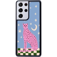 Samsung Galaxy S21 Ultra 5G Case Hülle - Pink leopard with stars 2026