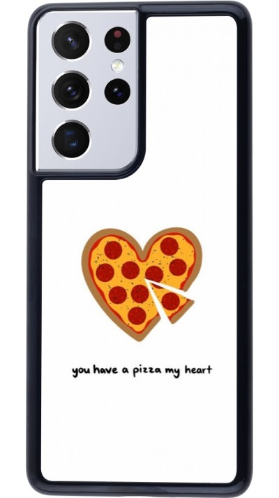 Samsung Galaxy S21 Ultra 5G Case Hülle - Saint Valentines Day 26 You have my pizza heart