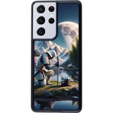 Samsung Galaxy S21 Ultra 5G Case Hülle - Samurai Katana Mond