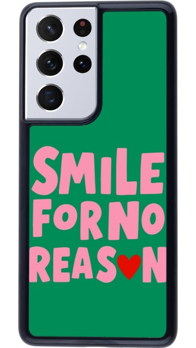 Samsung Galaxy S21 Ultra 5G Case Hülle - Smile for no reason 2026