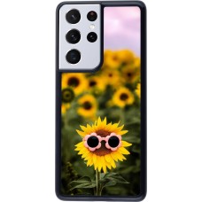 Samsung Galaxy S21 Ultra 5G Case Hülle - Sunflower with glasses 2026