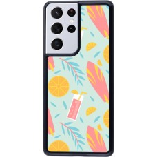 Samsung Galaxy S21 Ultra 5G Case Hülle - Summer 2025 Pattern citron