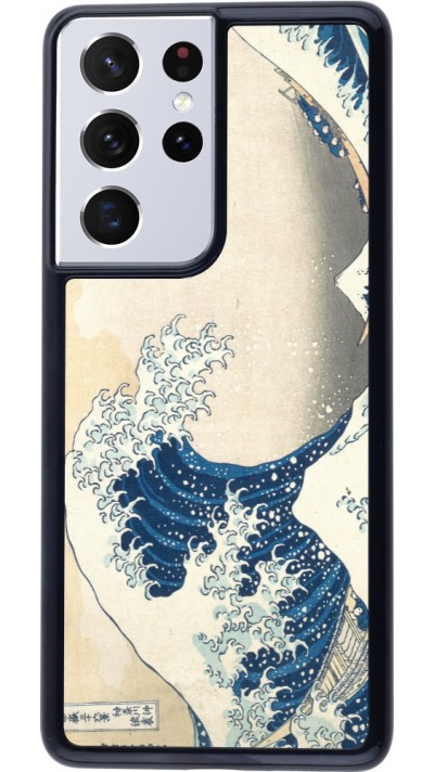 Coque Samsung Galaxy S21 Ultra 5G - Tableau art - La Grande Vague de Kanagawa - Hokusai
