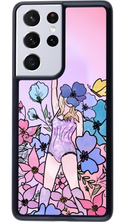 Samsung Galaxy S21 Ultra 5G Case Hülle - Taylor Swift Sketch - Pink